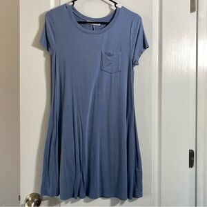 Blue Women’s Tee Dress - Perfect for Maternity